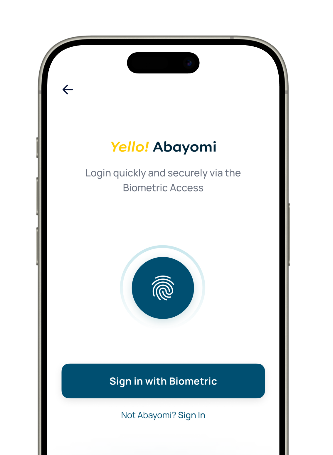Biometric Login
